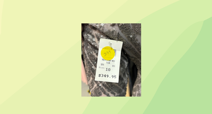 Marina Sequin Statement Dress RRP $349.95 - Size 8 - Silver