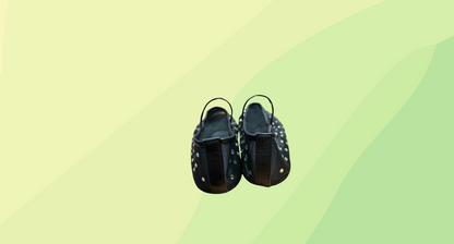 Decjuba Round Toe Diamonte Ballet Flat - Size 40 - Black