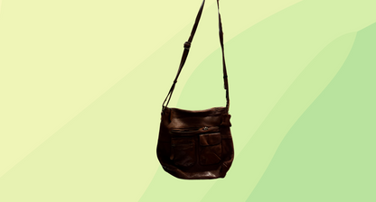 Colorado Leather Satchel Handbag RRP $259 - Brown
