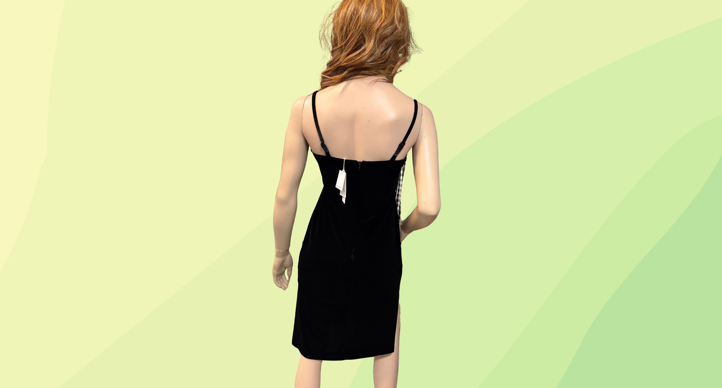 Wayne Cooper Velvet Dress RRP $129.95 - Size 8 - Black