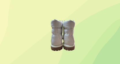 Timberland Embossed Floral Boots - US 8 - White