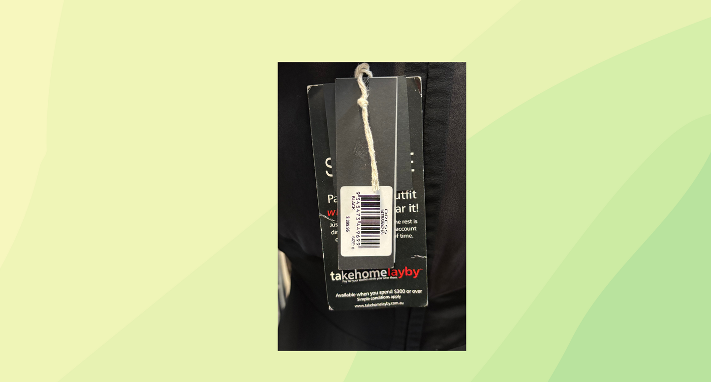 Seduce Dress RRP $399.95 - Size 8 - Black