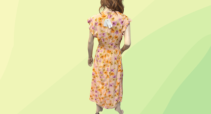 Billabong Willful Dreams Picnic Dress - Size 16 - Peach - RRP $129.99