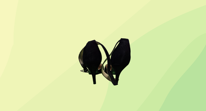 Jane Debster Suede Tower Heels - Size 8 - Black