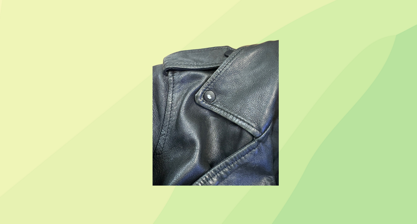 All Saints Balfern Biker Leather Jacket - Size 10 - Black