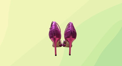 Nine West Terry Leather T-Bar Pumps - Size 6 - Pink