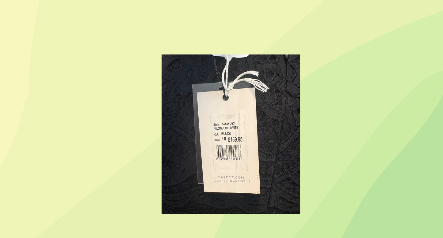 Bardot Paloma Lace Dress RRP $159.95 - Size 10 - Black