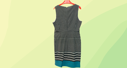 Basque Sleeveless Dress RRP $149 - Size 16 - Spearmint Print
