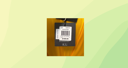 Basque Vibrant Vacation Dress RRP $189.95 - Size 16 - Yellow