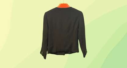 Jigsaw Wool Jacket - Size 8 - Black