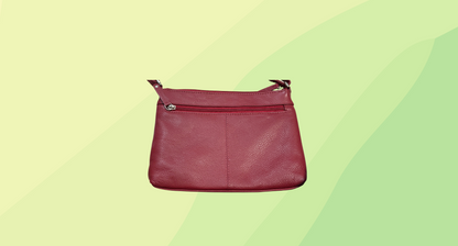 Joan Weisz Small Leather Handbag - Red