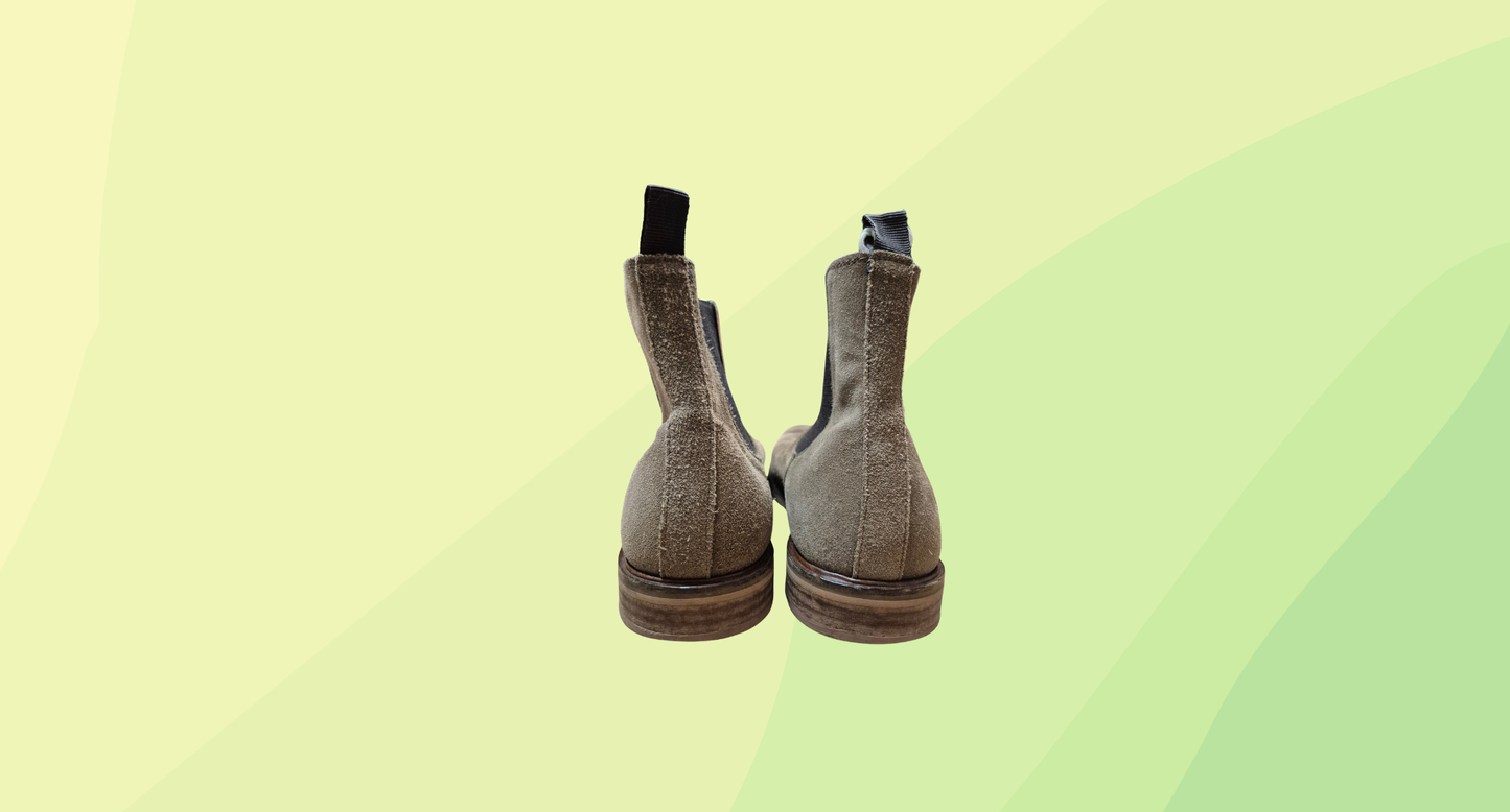 Wild Rhino Richmond Suede Chelsea Boot RRP $199.95 - Size 46 - Brown