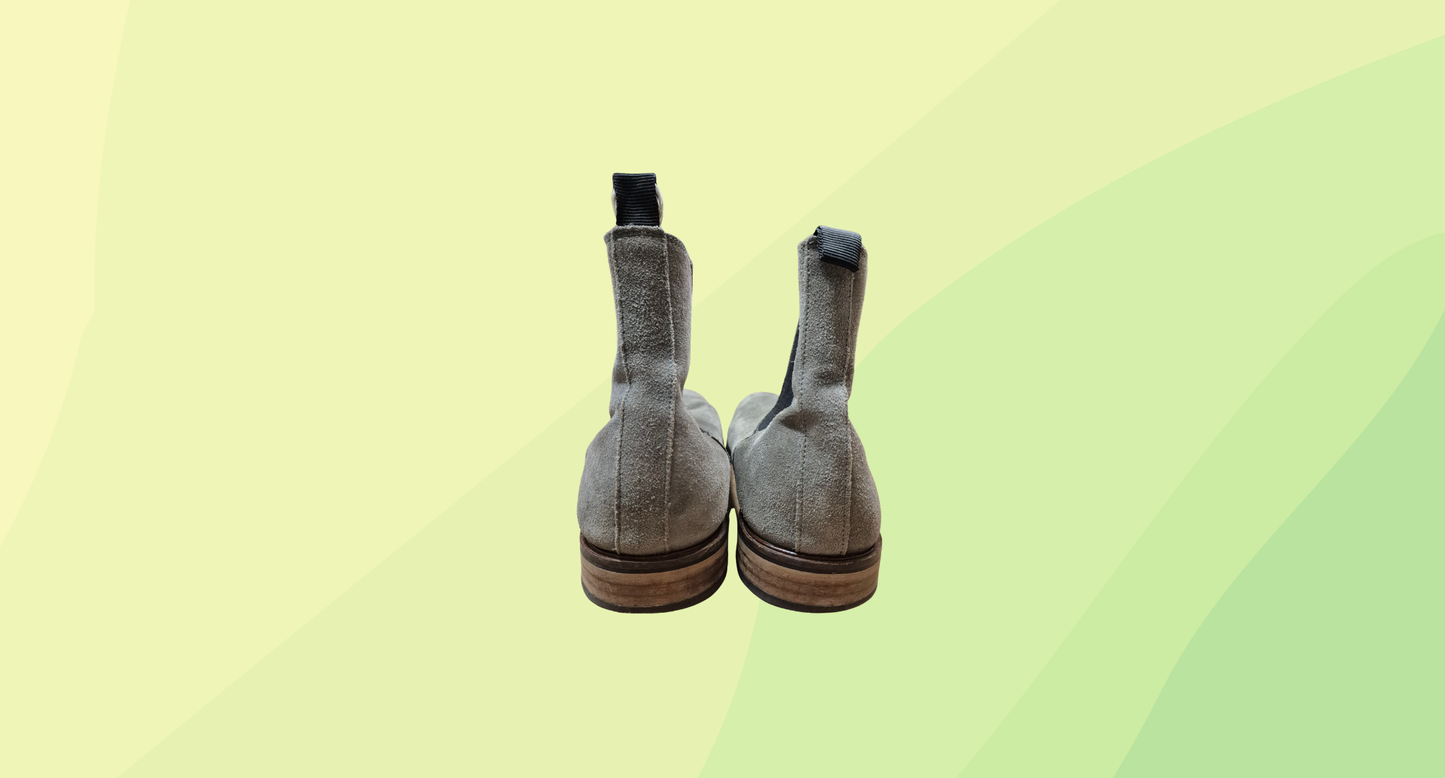 Wild Rhino Richmond Suede Chelsea Boot RRP $199.95 - Size 46 - Grey