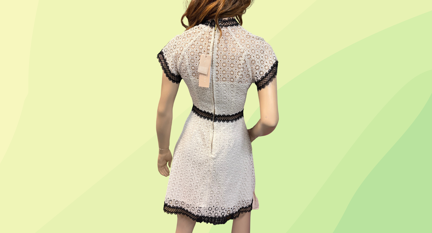 Keepsake Balance Mini Dress RRP $229 - XS - Porcelain