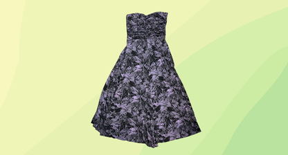 Portmans Strapless Dress - L - Purple - RRP $99.95