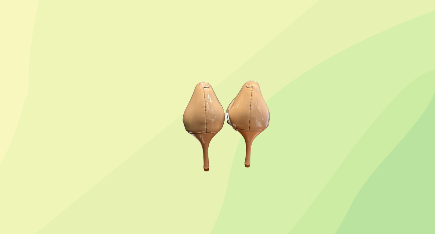 Nine West Mailin Pumps RRP $189.95 - Size 8.5 - Natural Patent