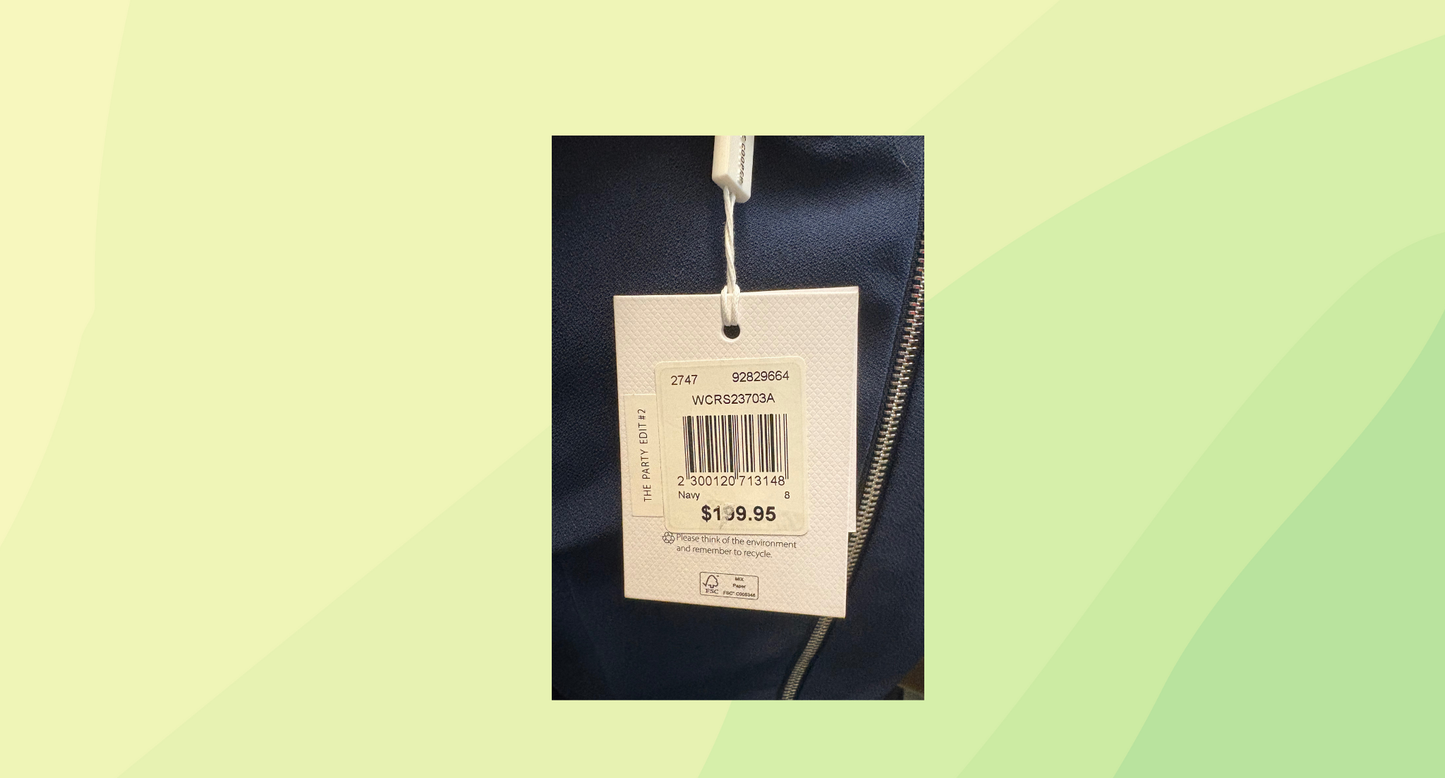 Wayne Cooper Dress RRP $199.95 - Size 8 - Navy Blue