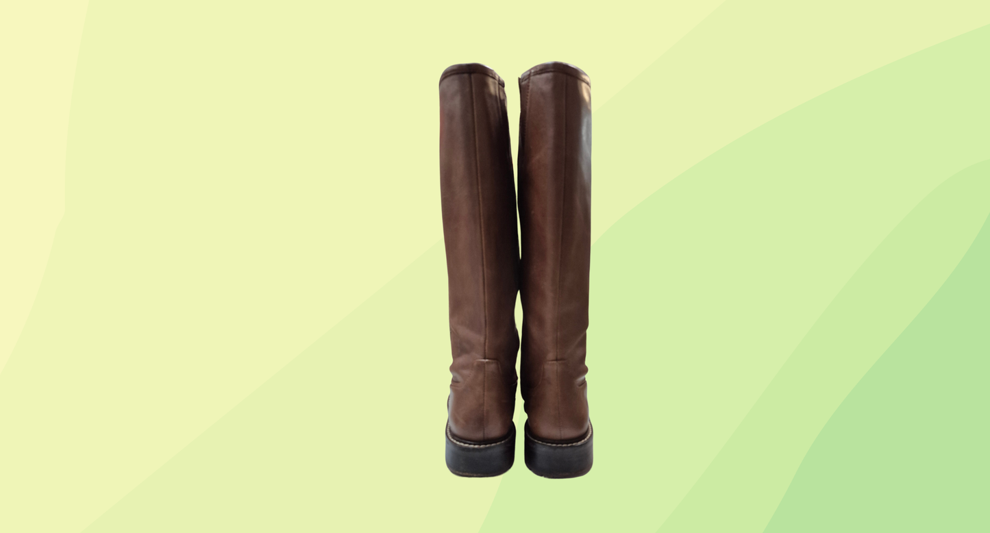 Wittner Denton Leather Boots RRP $79.95 - Size 36 - Dark Brown
