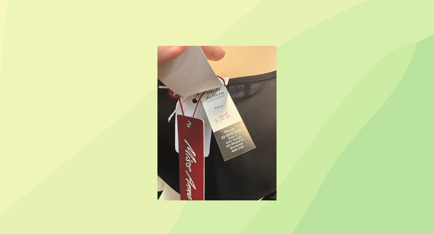 Miss Anne Mesh Neck Mini Dress - Size 10 - Black/White