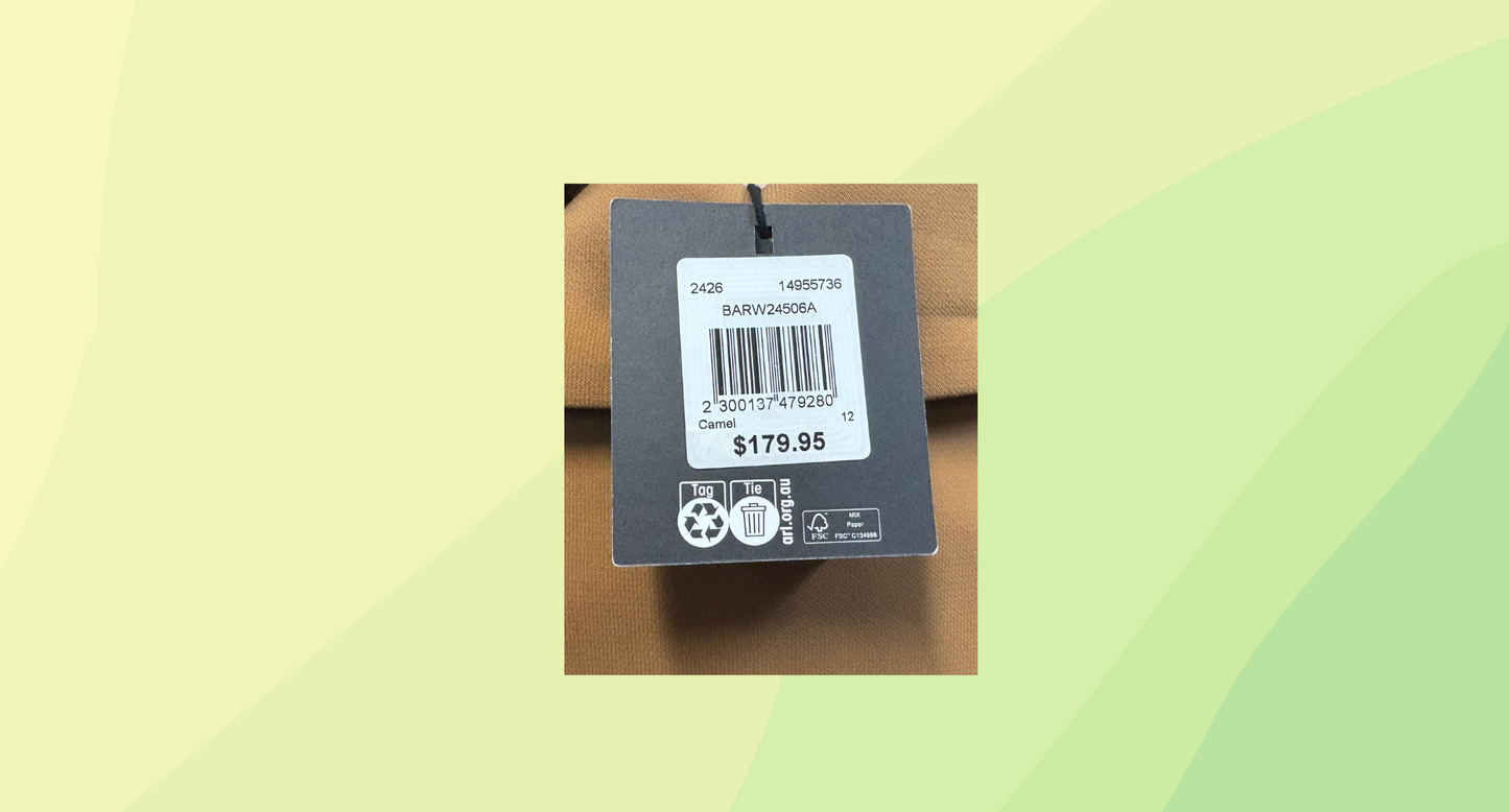 Basque Sleeveless Blazer Dress w/Belt RRP $179.95 - Size 12 - Camel