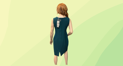 Liz Jordan Shani Dress w/Beaded Detail - Size 10 - Deep Teal - RRP $249.95