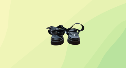 Topshop Leather Sandals - Size 36 - Black