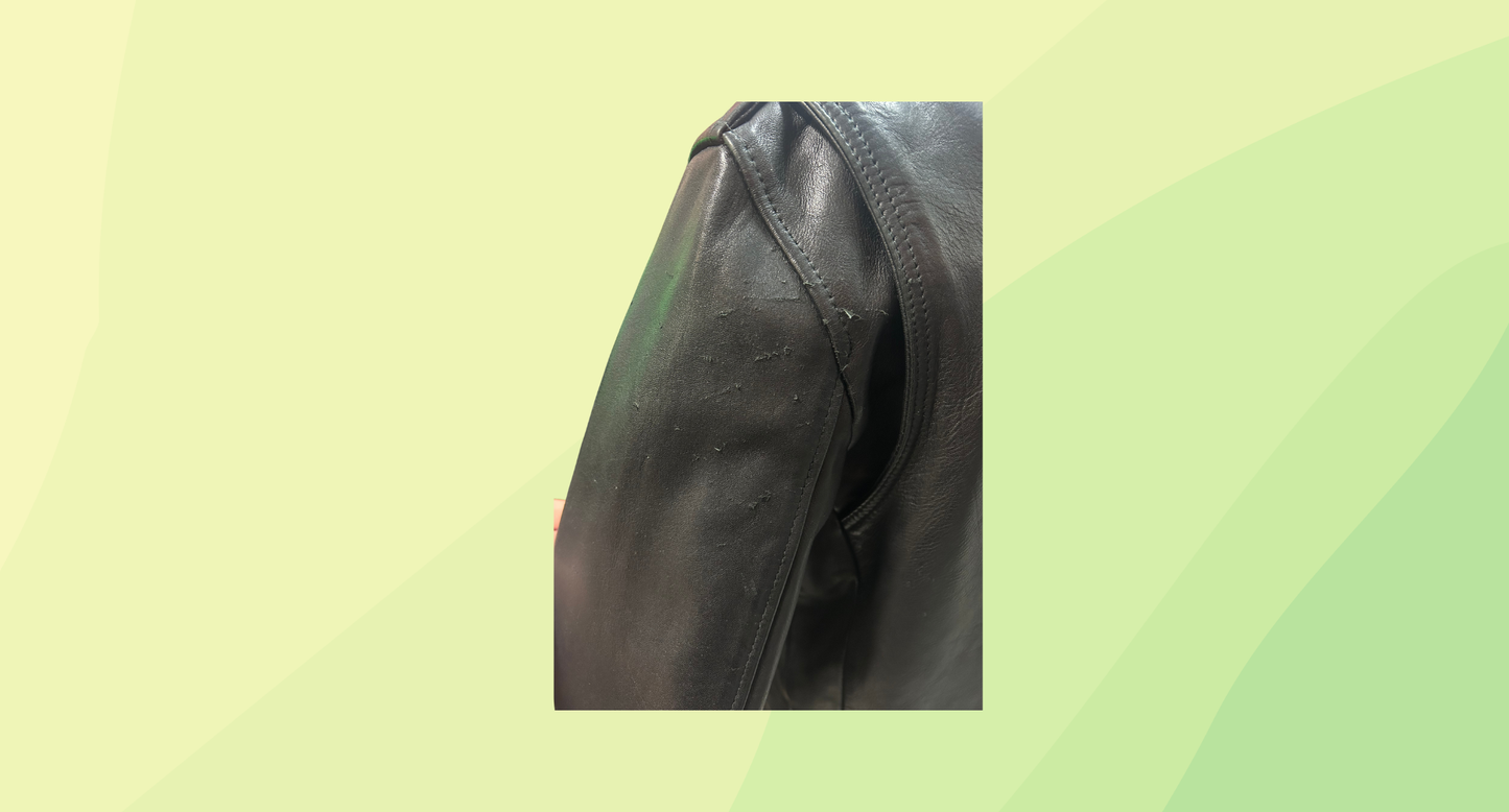 All Saints Leather Jacket - Size 12 - Black
