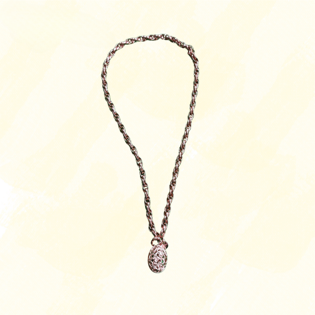 Mimco Necklace - Chunky Chain with pendant - Rose Gold