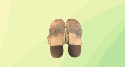 Emmanuelle Vee Cindy Woven Sandal - Size 40 - Beige