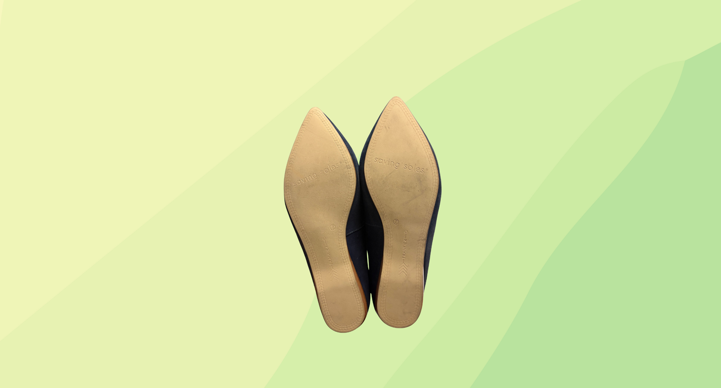 Frankie4 Poppy Flat - Size 7 - Navy