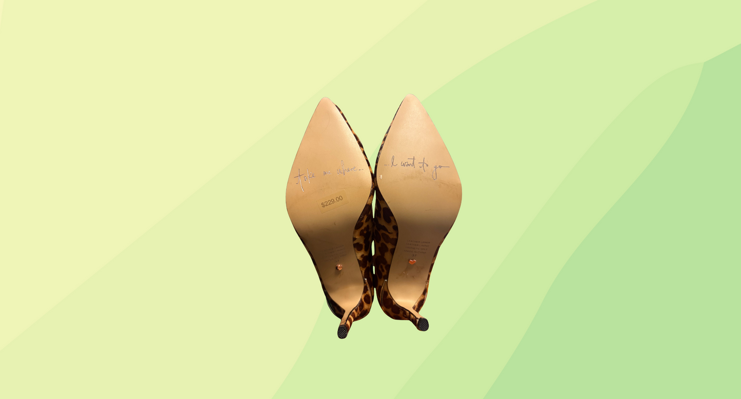 Mimco Carve Pump w/Dust Bag - Size 37 - Leopard