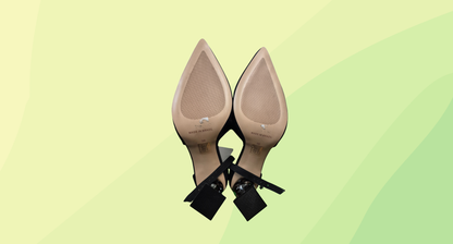 Chrissie Suede Heels - Size 38 - Black