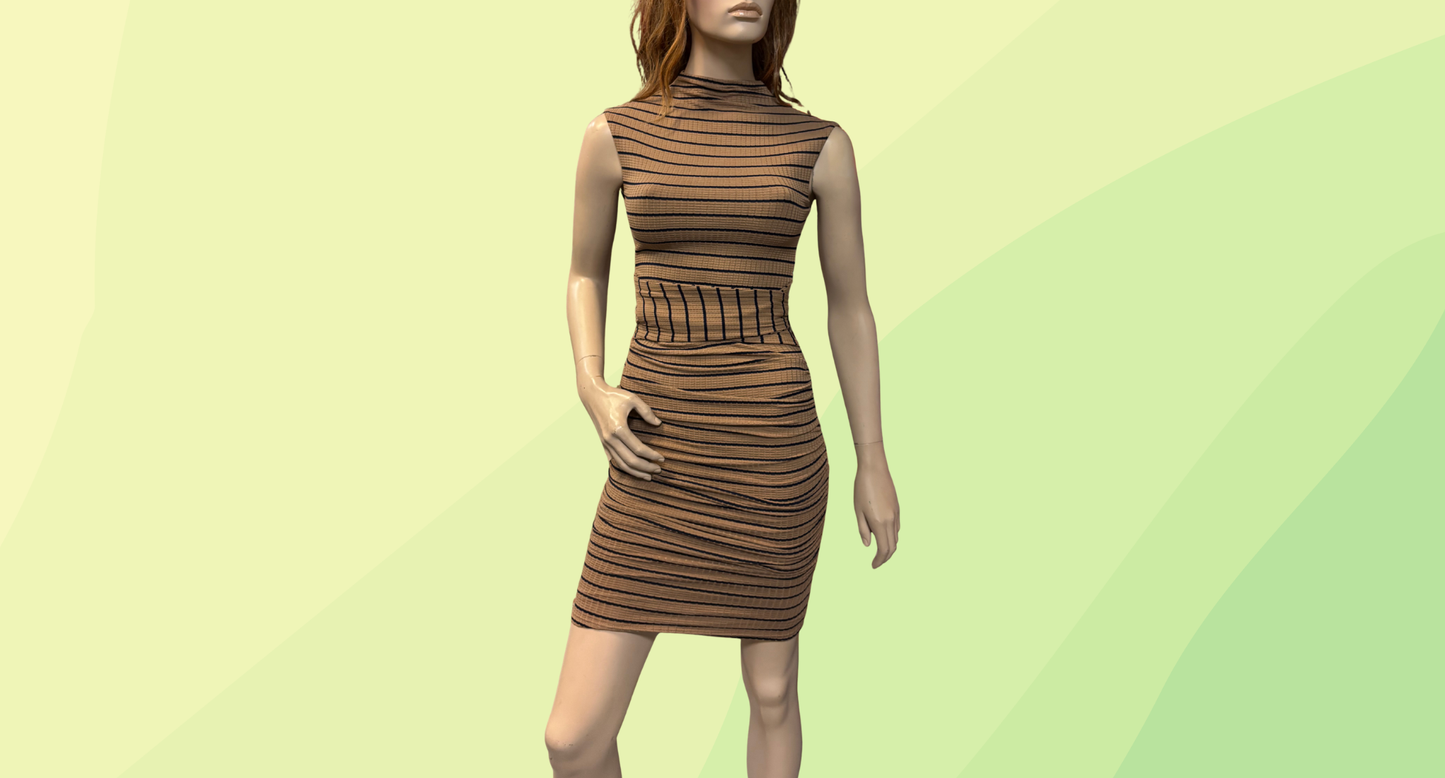 Fresh Soul Frappe Dress RRP $129.95 - Size 8 - Stripe