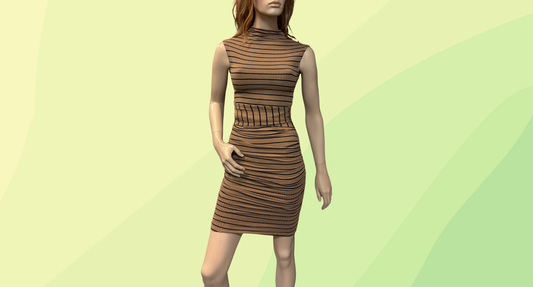Fresh Soul Frappe Dress RRP $129.95 - Size 8 - Stripe