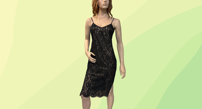 Pilgrim Lace Queen Slip Dress RRP $139.95 - Size 8 - Black