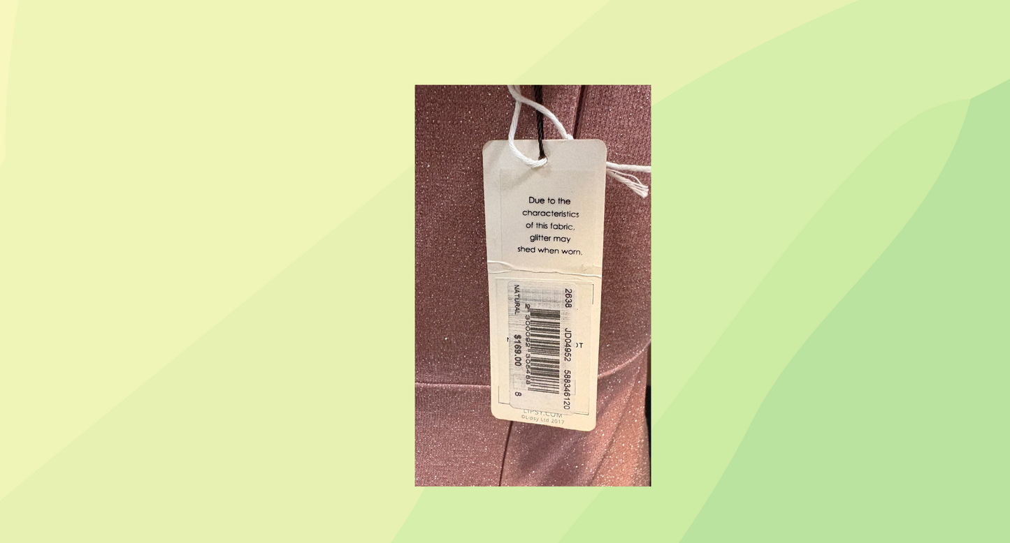 Lipsy London Mini Dress Knotted Bust RRP $169 - Size 8 - Natural Shimmer