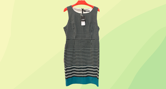 Basque Sleeveless Dress RRP $149 - Size 16 - Spearmint Print