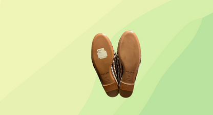 Bally Flats RRP $595 w/Size 37 inserts - Size 37.5 - Brown/Cream/Black