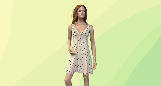 Perfect Stranger Polka Wash Mini Dress - Size 16 - Cream Print - RRP $110