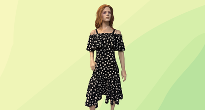 Veronika Maine Dress - Size 10 - Black/White Spot - RRP $99