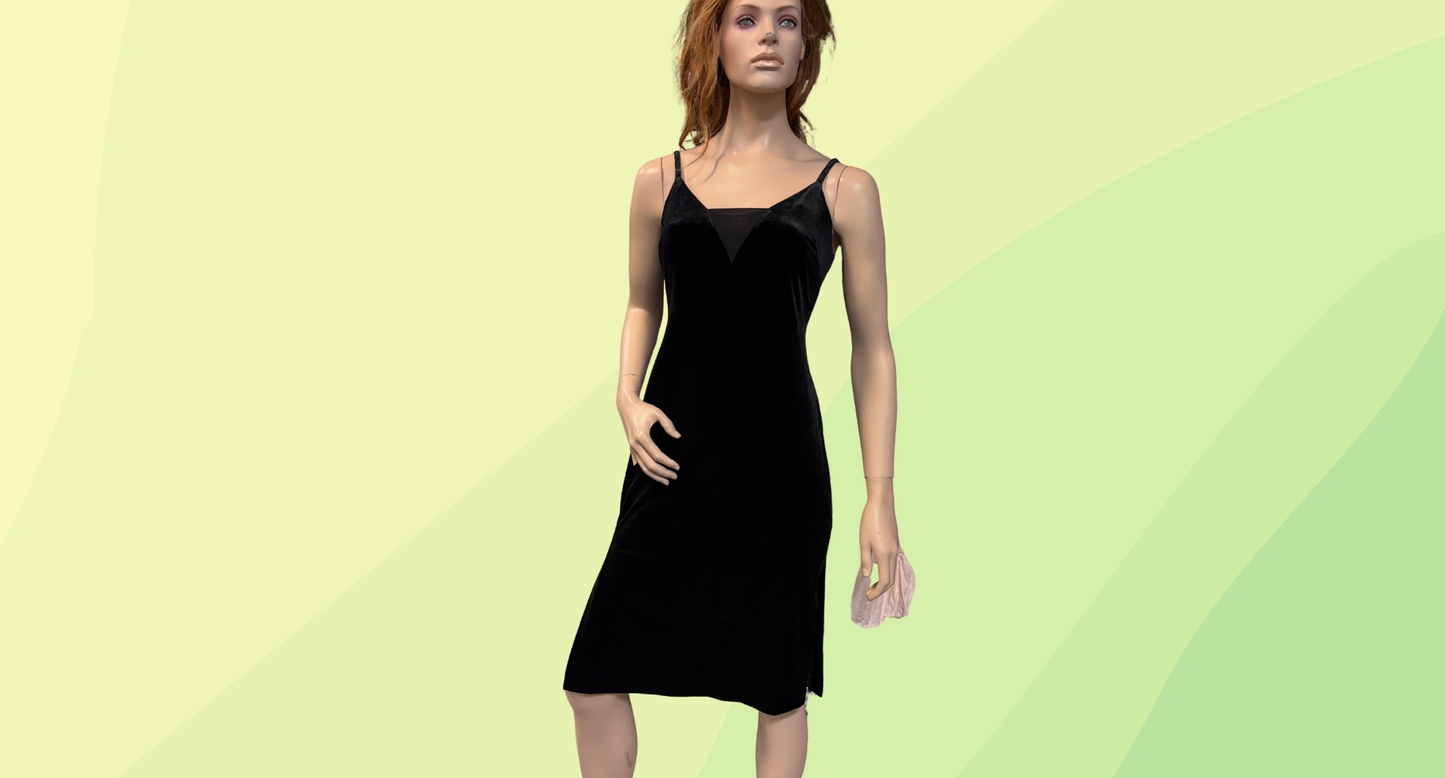 Wayne Cooper Velvet Dress RRP $129.95 - Size 8 - Black
