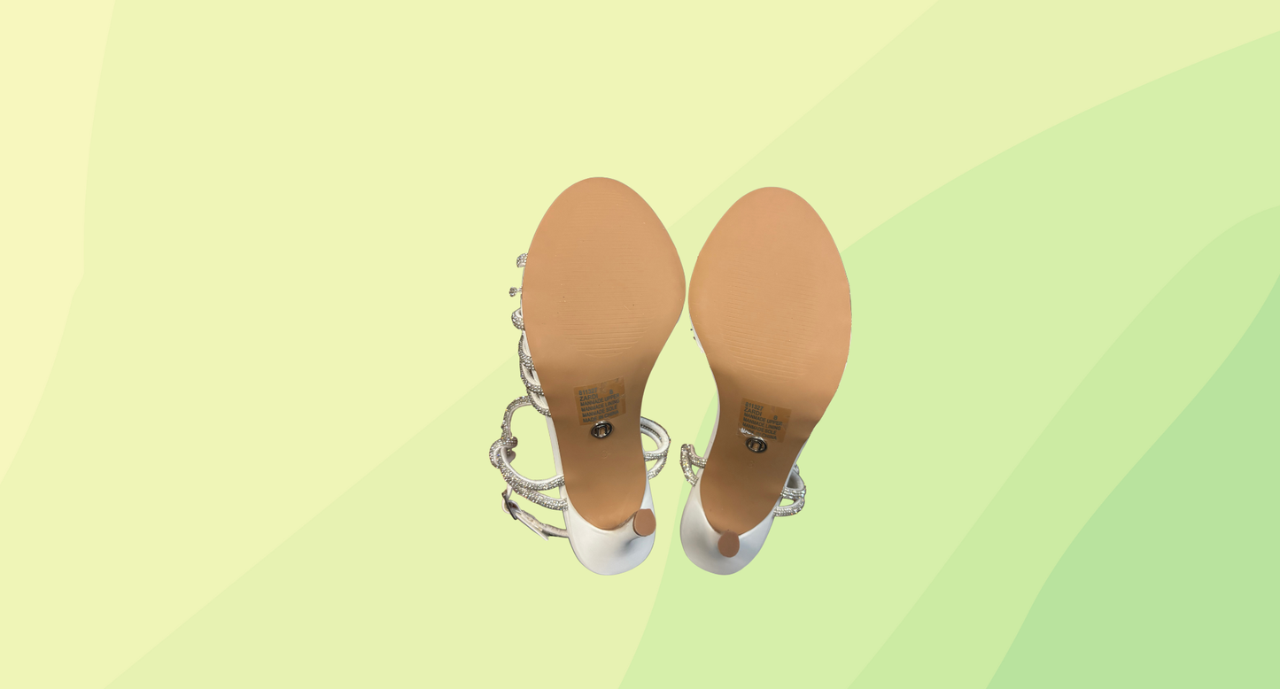 Novo Zardi Heels RRP $89.95 - Size 8 - White