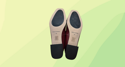 Chrissie Russia Flat Patent Leather - Size 39 - Burgundy