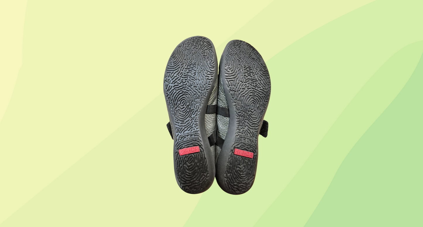 Hirica Nina Leon Ballet Flats - Size 39.5 - Grey