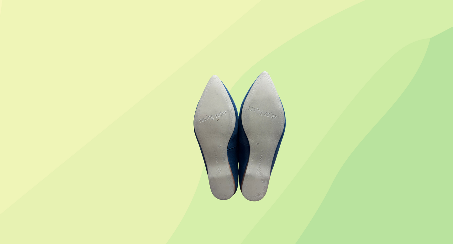 Frankie4 Poppy Flat - Size 6 - Blue