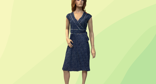 Boom Shankar Violet Wrap Dress RRP $110 - Size 10 - Sand Dollar Block Print