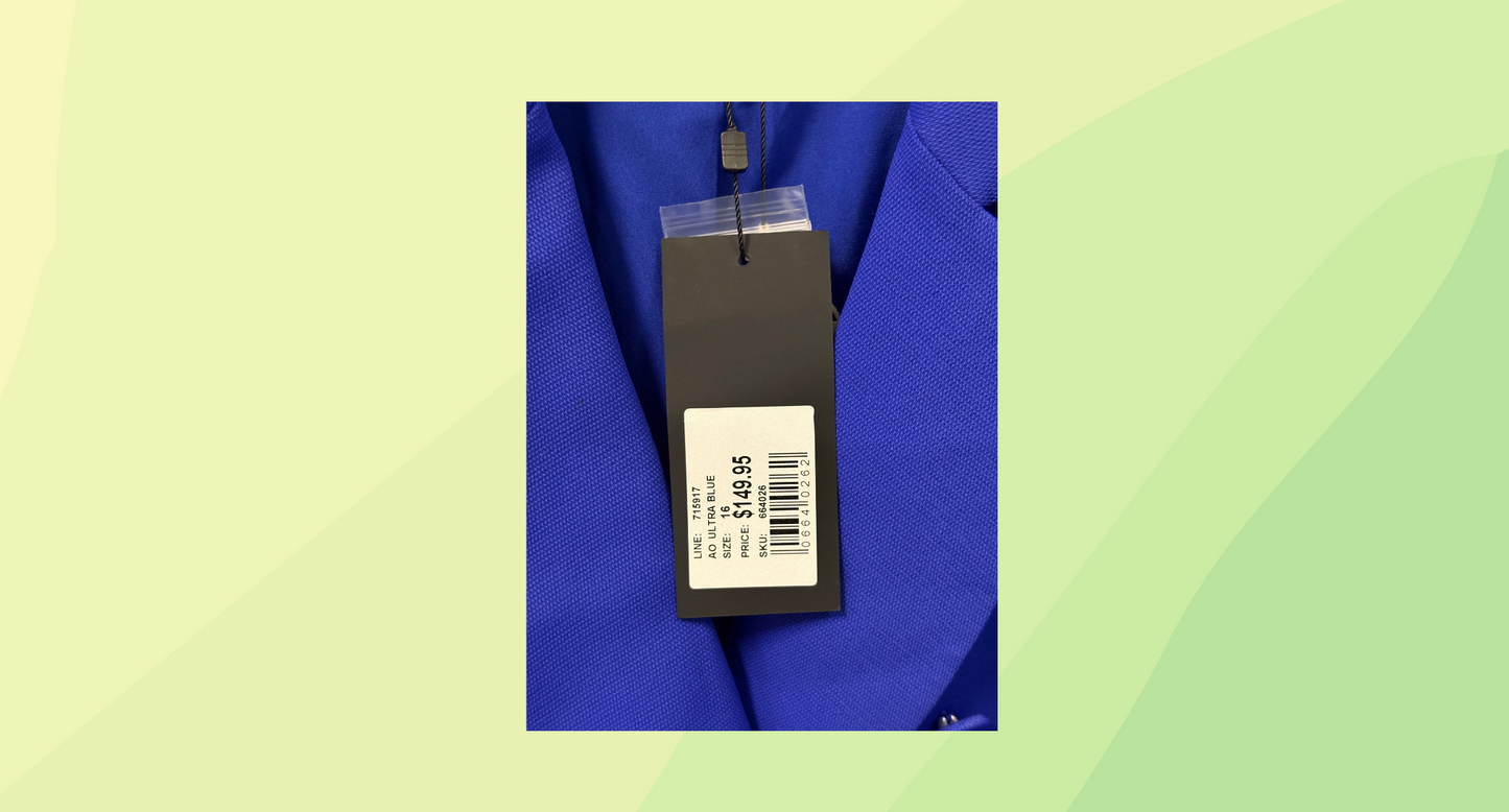 Portmans Jacket - Size 16 - Ultra Blue RRP $149.95