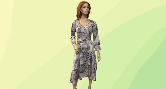 Portmans Dress RRP $189.95 - Size 10 - Beige Snake