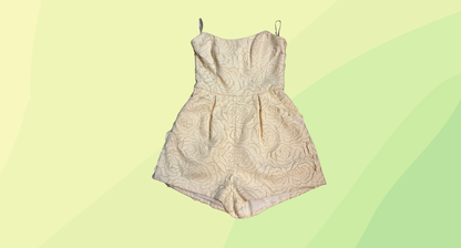 Keepsake Playing With Fire Playsuit - S - Ivory Floral PU