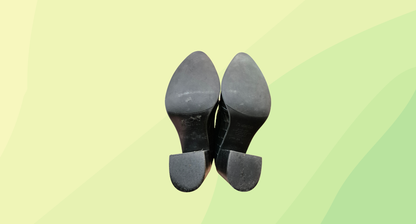 Jo Mercer Dominique Croc-embossed Heels - Size 39 - Black